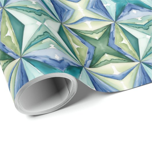 Wasserfarbe Abstrakt 26 Wrapping Paper Geschenkpapier (Rolleneckpunkt)