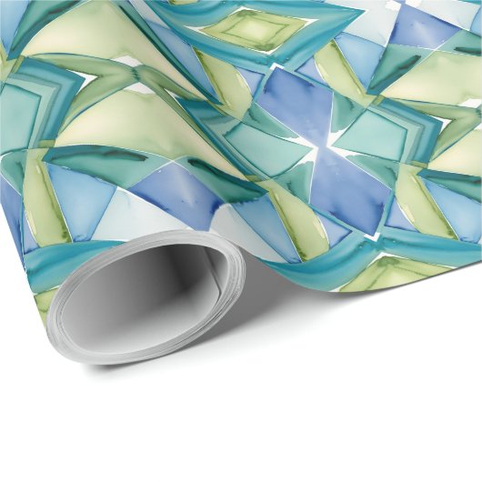 Wasserfarbe Abstrakt 27 Wrapping Paper Geschenkpapier (Rolleneckpunkt)