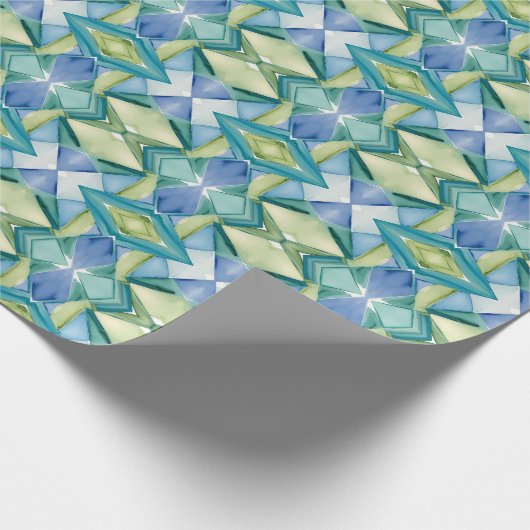 Wasserfarbe Abstrakt 27 Wrapping Paper Geschenkpapier (Ecke)
