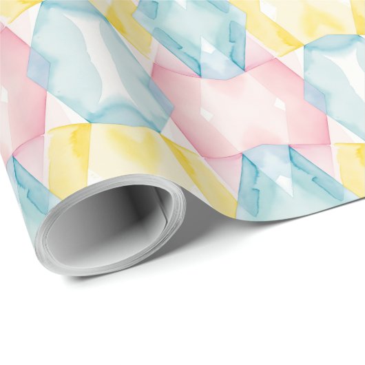 Wasserfarbe Abstrakt 28 Wrapping Paper Geschenkpapier (Rolleneckpunkt)
