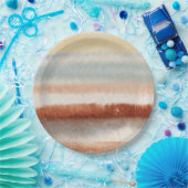 Wasserfarbe Abstrakt Boho Pappteller (Party)