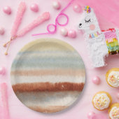 Wasserfarbe Abstrakt Boho Pappteller (Party)