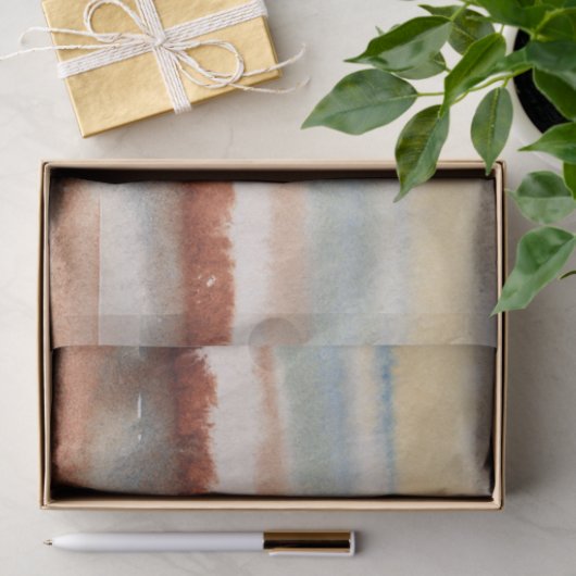 Wasserfarbe Abstrakt Boho Seidenpapier (Geschenk)