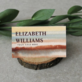 Wasserfarbe Abstrakt Boho Visitenkarte