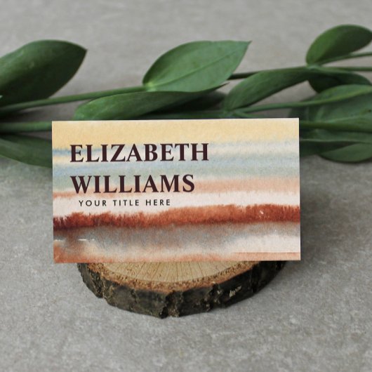 Wasserfarbe Abstrakt Boho Visitenkarte