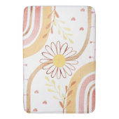 Wasserfarbe Abstrakt Botanische Blume Regenbogen K Badematte (Vorderseite Vertikal)