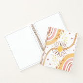 Wasserfarbe Abstrakt Botanische Blume Regenbogen K Notizblock (Innenseite)