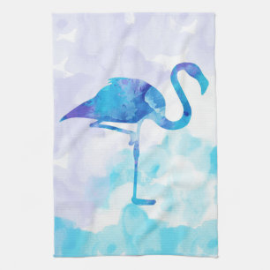 Wasserfarbe Abstrakt Flamingo Geschenke Liebhaber Geschirrtuch