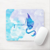 Wasserfarbe Abstrakt Flamingo Geschenke Liebhaber Mousepad (Mit Mouse)