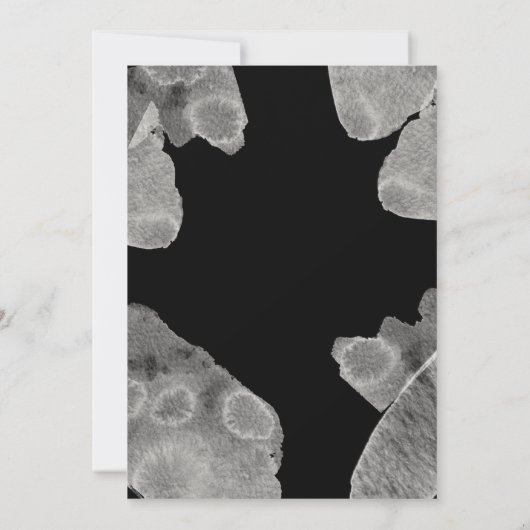 Wasserfarbe Abstrakt | Geometrisches Rundschreiben Einladung (Rückseite)