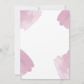 Wasserfarbe Abstrakt | Geometrisches Rundschreiben Einladung (Rückseite)