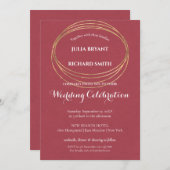 Wasserfarbe Abstrakt | Geometrisches Rundschreiben Einladung (Vorne/Hinten)