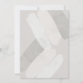 Wasserfarbe Abstrakt | Geometrisches Rundschreiben Einladung (Rückseite)