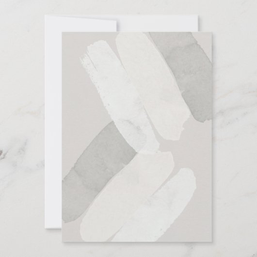 Wasserfarbe Abstrakt | Geometrisches Rundschreiben Einladung (Rückseite)