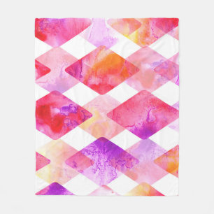 Wasserfarbe Abstrakt: Handgemalt Nahtlos. Fleecedecke