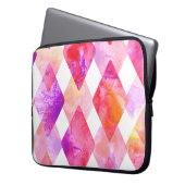 Wasserfarbe Abstrakt: Handgemalt Nahtlos. Laptopschutzhülle (Vorderseite Links)