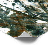 Wasserfarbe Abstrakt Landschaft Kunst, Dichtung un Poster (Ecke)
