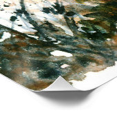 Wasserfarbe Abstrakt Landschaft Kunst, Dichtung un Poster (Ecke)
