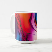 Wasserfarbe Abstrakt Maximale Kunst Kaffeetasse (Vorderseite Links)