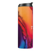 Wasserfarbe Abstrakt Maximale Kunst Thermosbecher (Nach links gedreht)