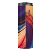 Wasserfarbe Abstrakt Maximale Kunst Thermosbecher (Rückseite)