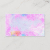 Wasserfarbe Abstrakt Visitenkarte (Rückseite)