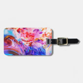 Wasserfarbe Abstrakte Pinselstriche Kunst Gepäckanhänger (Vorderseite horizontal)