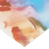 Wasserfarbe Abstrakte Pinselstriche Kunst Tischdecke (Schrägansicht)