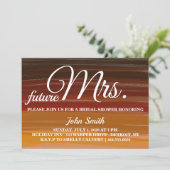 Wasserfarbe Abstraktes Brautparty Zukunft Frau Einladung (Stehend Vorderseite)