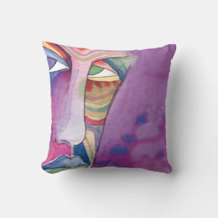 WASSERFARBE Abstraktes Wasserfarbenkissen Kissen