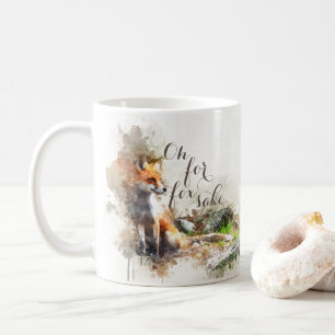 Wasserfarbe Ach um Fuchs herum lustige Kaffeetasse