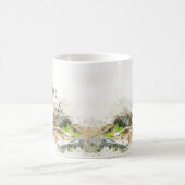 Wasserfarbe Ach um Fuchs herum lustige Kaffeetasse (Mittel)