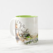 Wasserfarbe Ach, um Fuchs Sake lustige Kaffeetasse (Vorderseite Links)