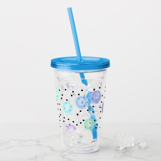 Wasserfarbe Acryltrinkbecher (Vorderseite Ice)