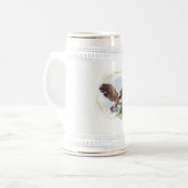 Wasserfarbe Adler Gerahmt Bouquet Bierglas (Vorderseite Links)