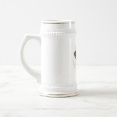 Wasserfarbe Adler Gerahmt Bouquet Bierglas (Links)