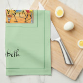 Wasserfarbe, Afrcan Art Phantastisches Herz Erwärm Geschirrtuch (Viertel Falte)