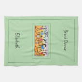 Wasserfarbe, Afrcan Art Phantastisches Herz Erwärm Geschirrtuch (Horizontal)