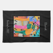 Wasserfarbe, afrikanische Kunst in Kenia, Jottanz Geschirrtuch (Horizontal)