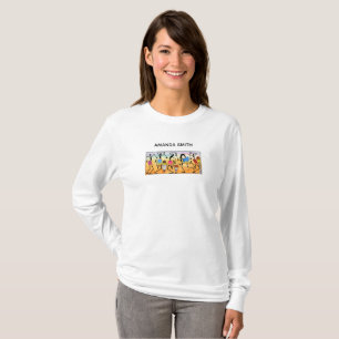 Wasserfarbe, afrikanische Kunst, Niedliches Herz E T-Shirt