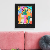 Wasserfarbe, afrikanische Kunst, Phantastische Fre Leinwanddruck (Insitu (Wohnzimmer))