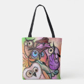 Wasserfarbe - afrikanische Schönheit - Malerei Kun Tasche (Rückseite)