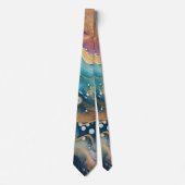 Wasserfarbe Agate Necktie Krawatte (Vorderseite)