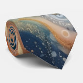 Wasserfarbe Agate Necktie Krawatte (Gerollt)