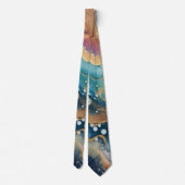 Wasserfarbe Agate Necktie Krawatte (Rückseite)
