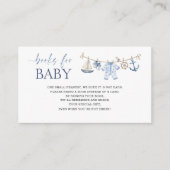 Wasserfarbe Ahoy es ist ein Baby-Duschbücher für Begleitkarte (Vorderseite)