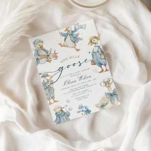 Wasserfarbe Albern Gänsedusche Einladung