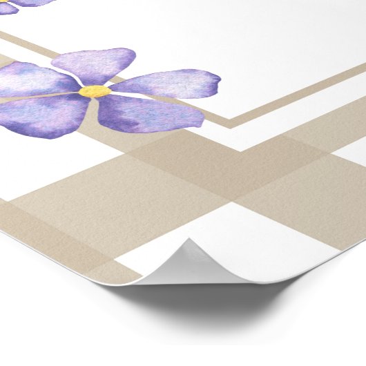 Wasserfarbe Albern Gänsedusche Poster (Ecke)