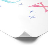 Wasserfarbe Alphabet Poster (Ecke)