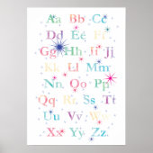 Wasserfarbe Alphabet Poster (Vorne)